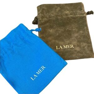 NWOT La Mer Duo Cosmetic drawstring pouches 🌷
